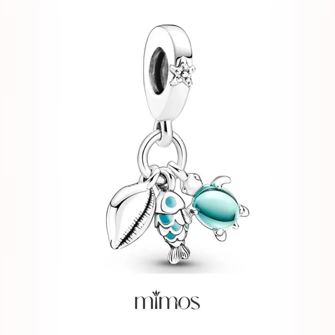 Shell, Fish, and Turtle Charm