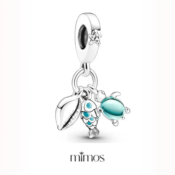 Shell, Fish, and Turtle Charm