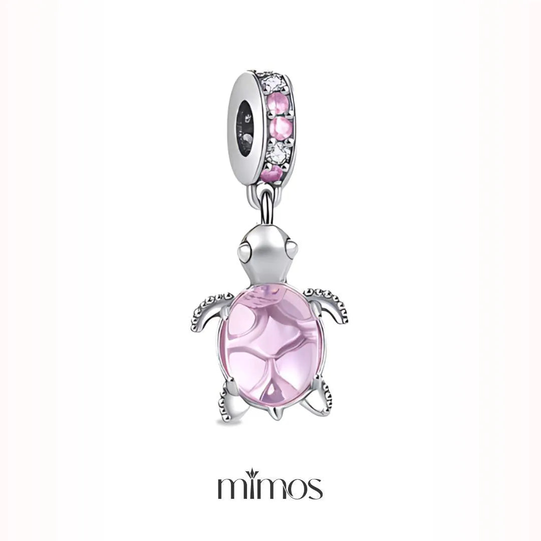 Pink Turtle Charm