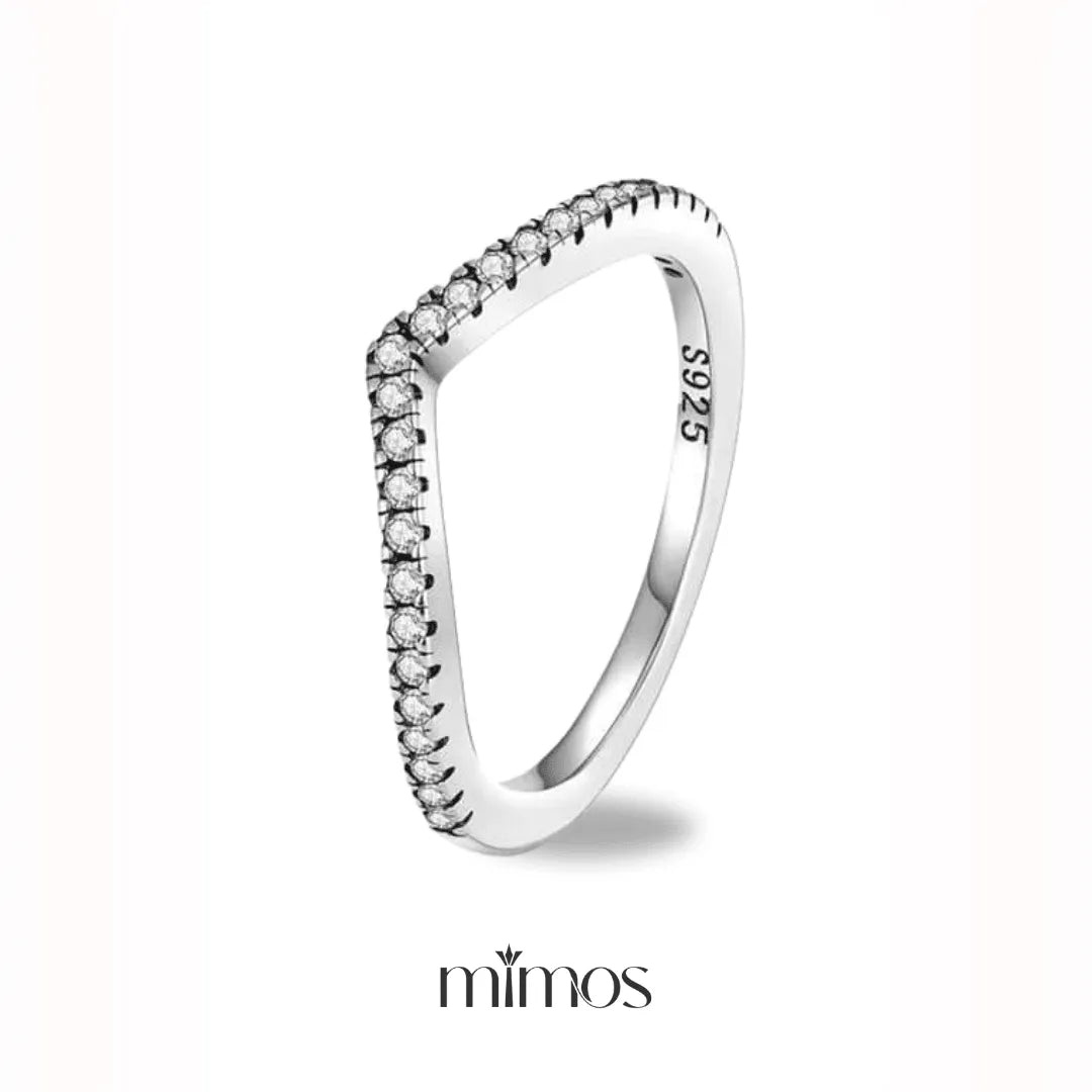 V Shaped Paved Ring