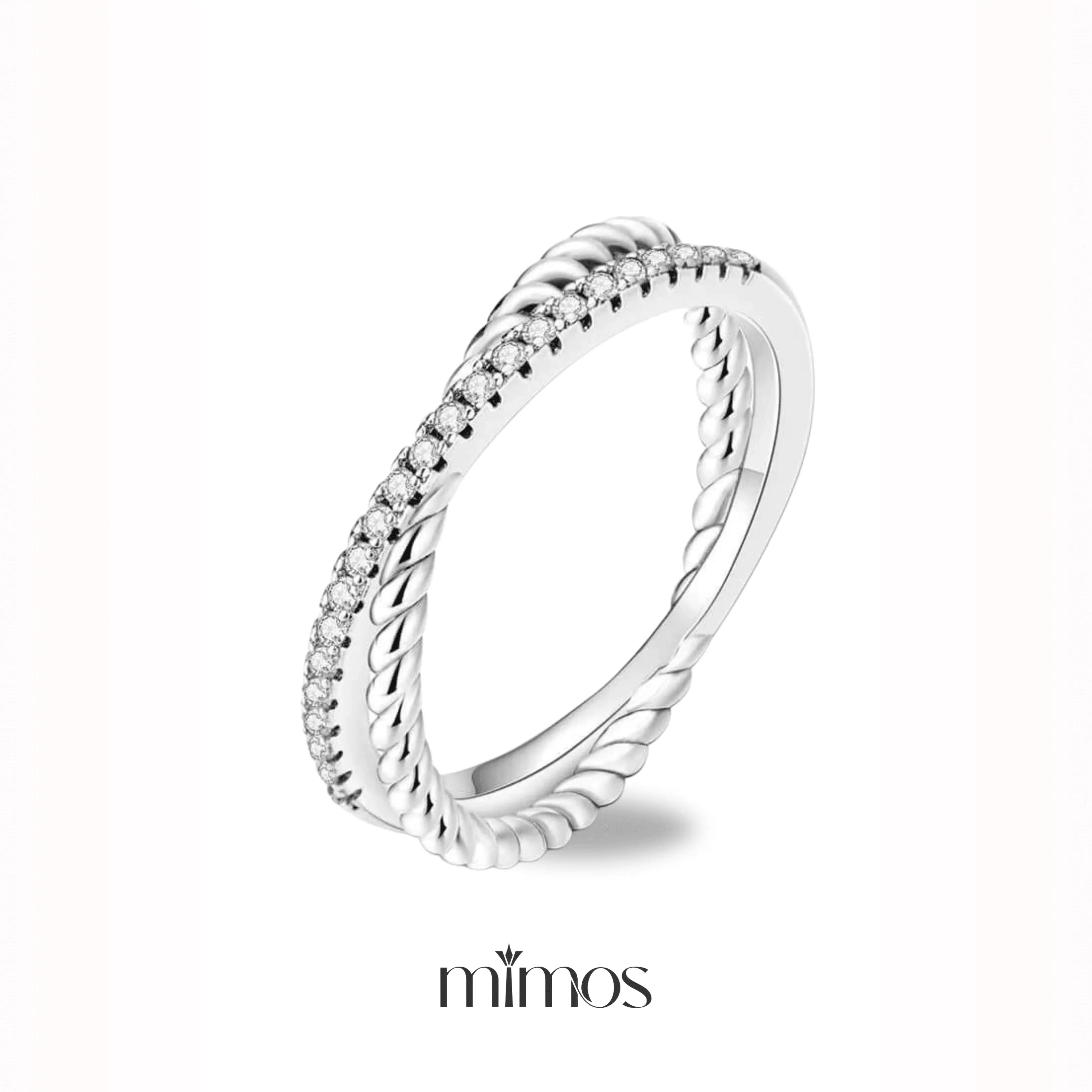 Double Twisted Band Ring
